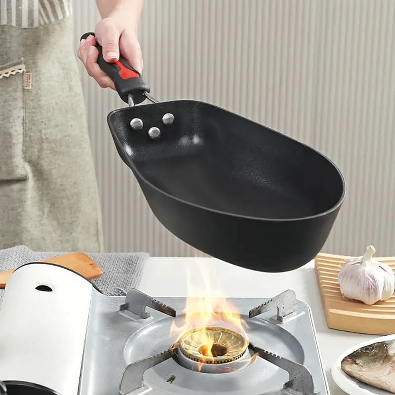 frying pan grilled fish special pan extra large fish-shaped teppanyaki household rectangular high temperature resistant new