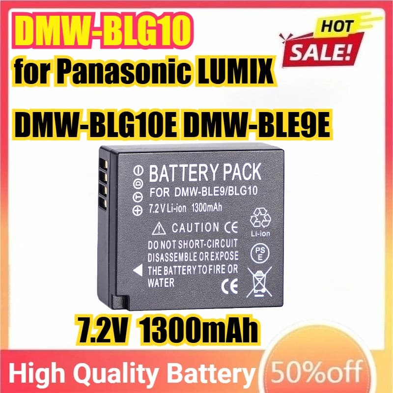 DMW-BLG10 BLG10E Batteria per fotocamera da 7,2 V per Panasonic LUMIX DMW-BLG10E DMW-BLE9E DMC-GF3 DMC-GF5 DMC-GF6 DMC-GX7 DMC-GX8 DE-A98