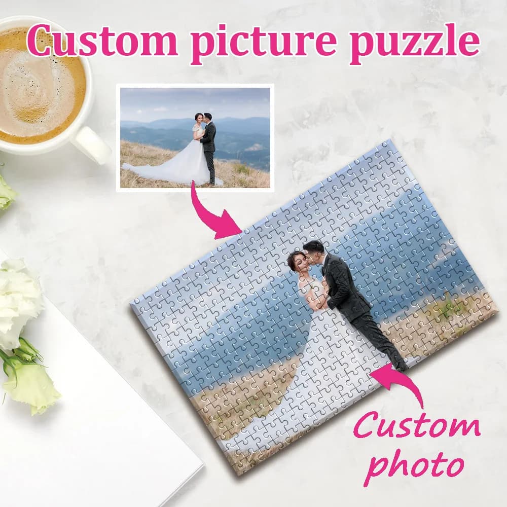 Personalized Custom Wooden Puzzle 35/300/500/1000, Custom Photos, Birthdays, Anniversaries, Wedding Gifts, Custom Gifts