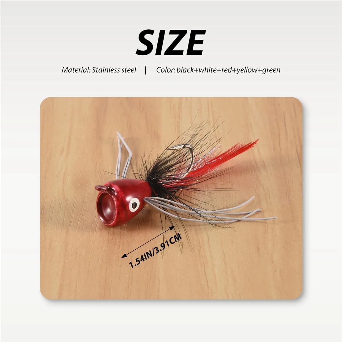 10PCS Poppers for Fly Fishing, Topwater Bass Fishing Helmets Bluegill Panfish Trout Salmon Persian Fish Steelhead Moss Jasmine