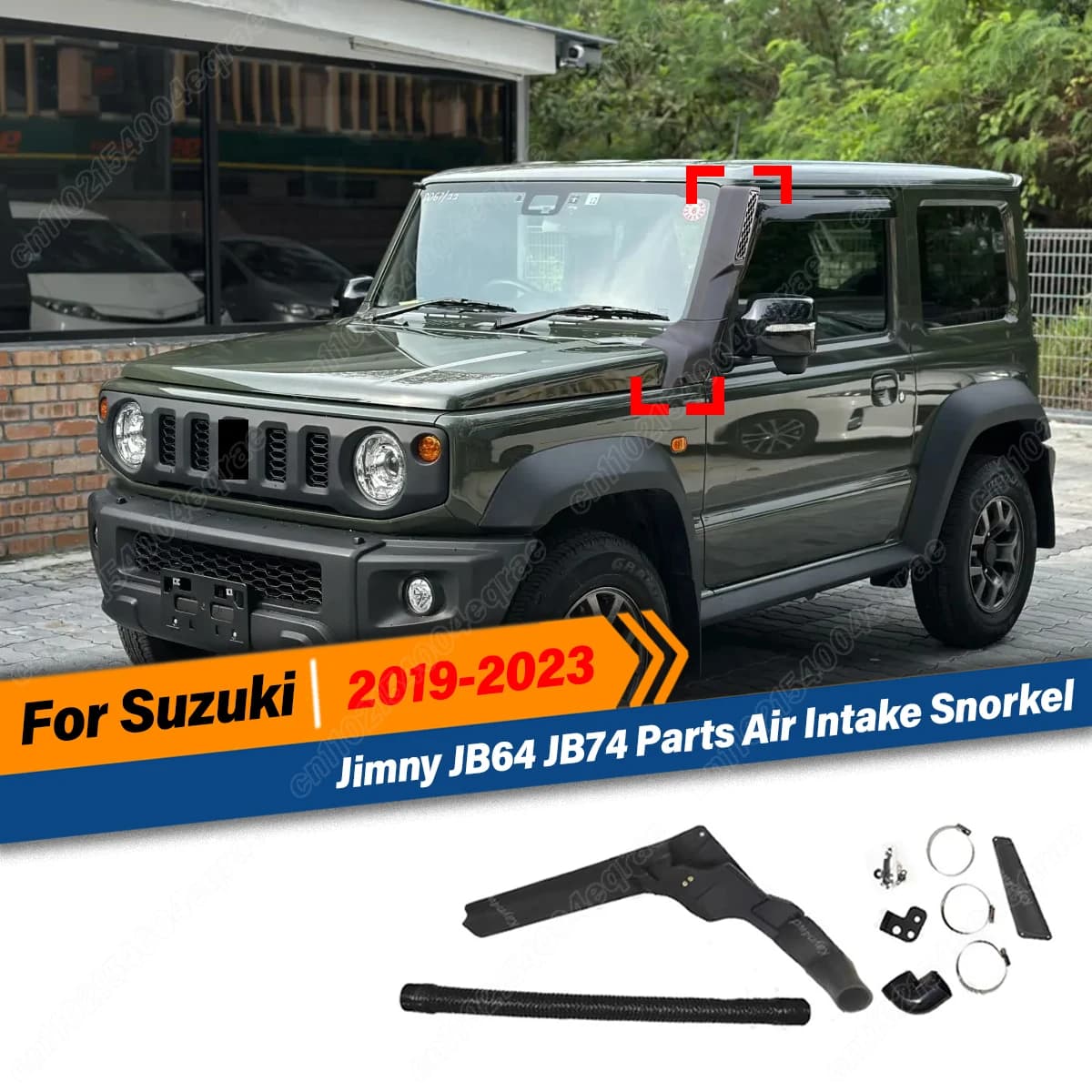 For SUZUKI Jimny Jb64 Jb74 2019 2020 2021 2022 2023 2024 Wading Breathing Tube Off Road 4 Accessories Exterior Suction Snorkel