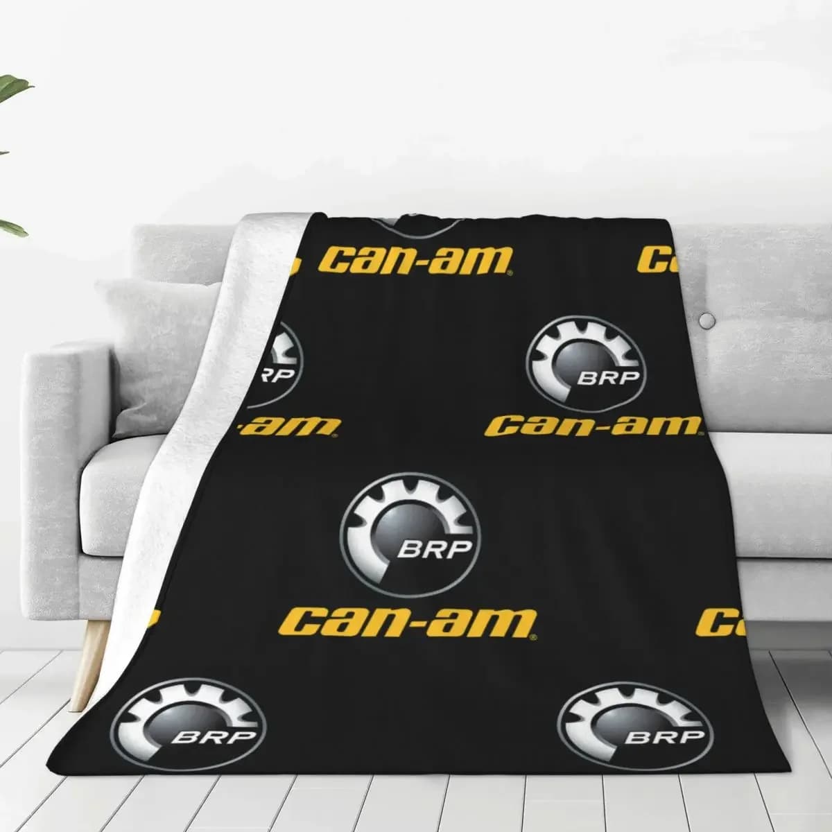 Can Am BRP Moto Racing Canam Blankets Flannel Awesome Soft Throw Blankets for Bedding Lounge Textile Decor