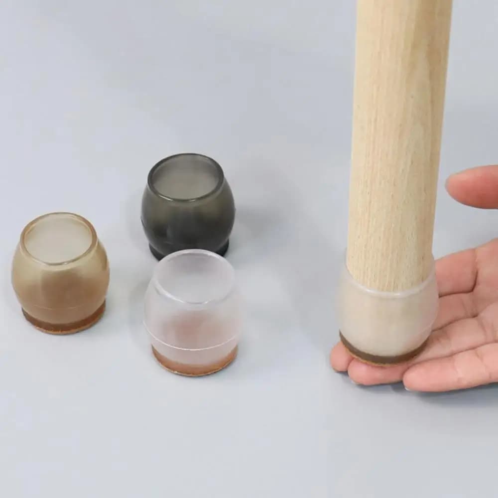 Cuscinetti per Gambe di Mobili Resistenti all'Usura con Assorbimento degli Urti in Feltro, Riduzione del Rumore, Protezione per Pavimenti, Copri Gambe per Sedie