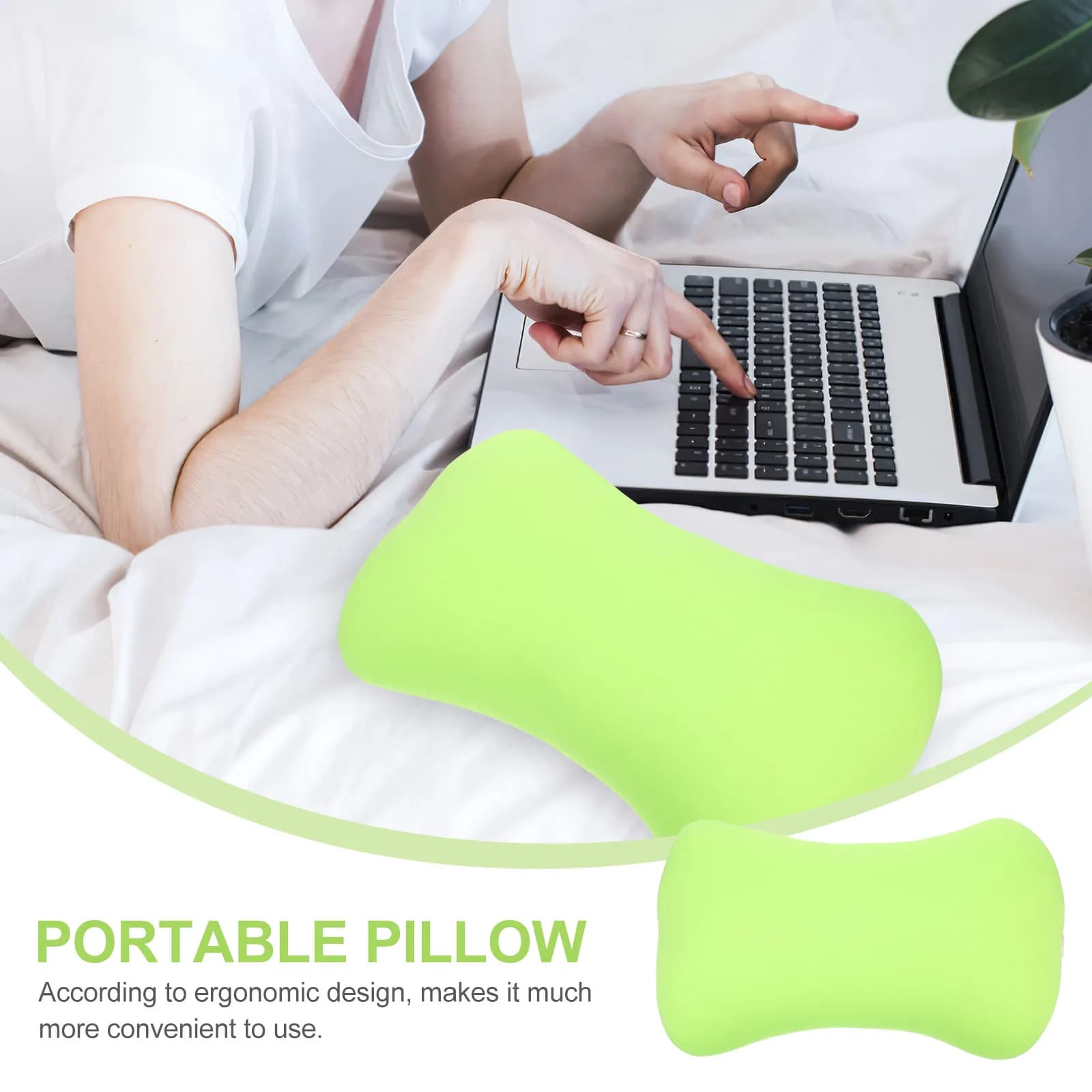 Cuscino Ergonomico per il Collo, Comodo e Resistente, Portatile per Campeggio, Viaggi, Auto, Ufficio, Casa