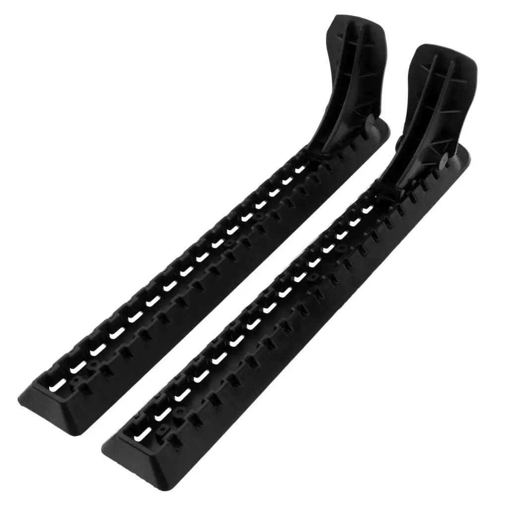 Nylon Kayak Foot Rest Mountable Pedal Kayak Parts Universal Black Brace Accessory for Sit on Sit in Canoe