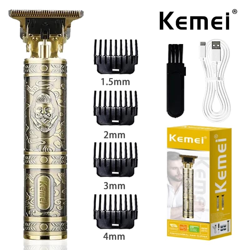 Tagliacapelli elettrico professionale Kemei KM-T9 tagliacapelli senza fili tagliacapelli da uomo rasoio elettrico tagliacapelli