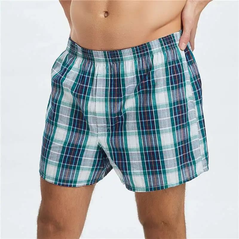 Boxer Comfortable in Pure Cotton, Men's Casual Shorts, Long Leg Breathable Underwear, Spring Youth Style