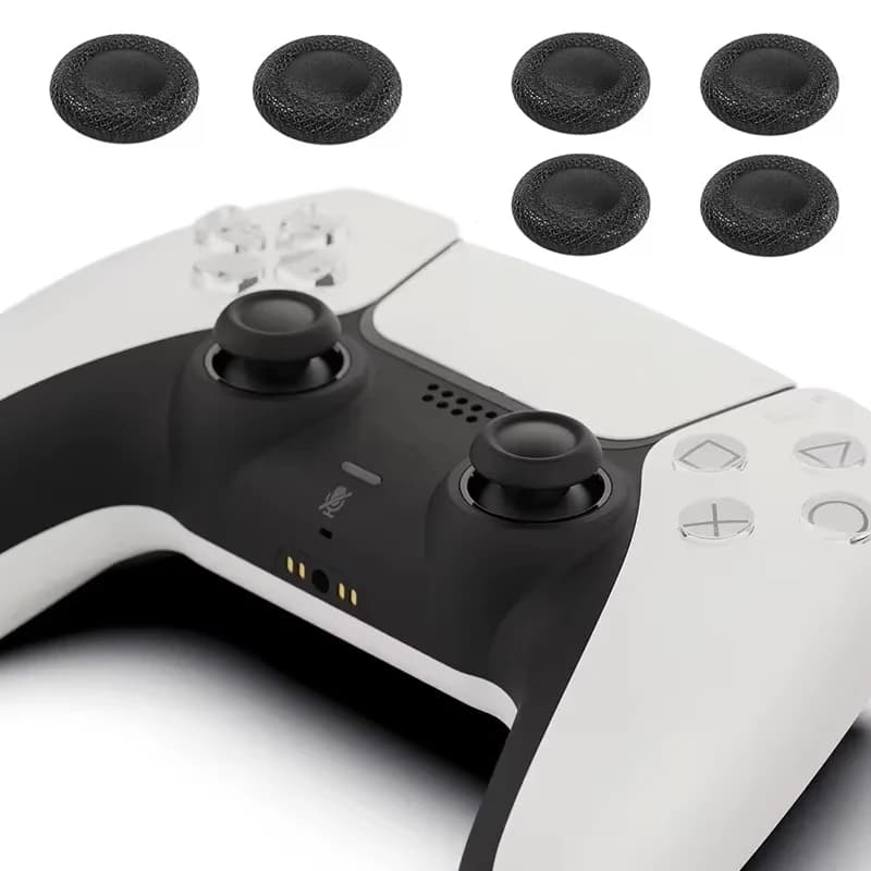 2-6 Pcs Non-Skid Thumb Grip Caps For PS5/PS4 Controller Soft Silicone Joystick Cover Gamepad Analog Stick Repair Accessories Set