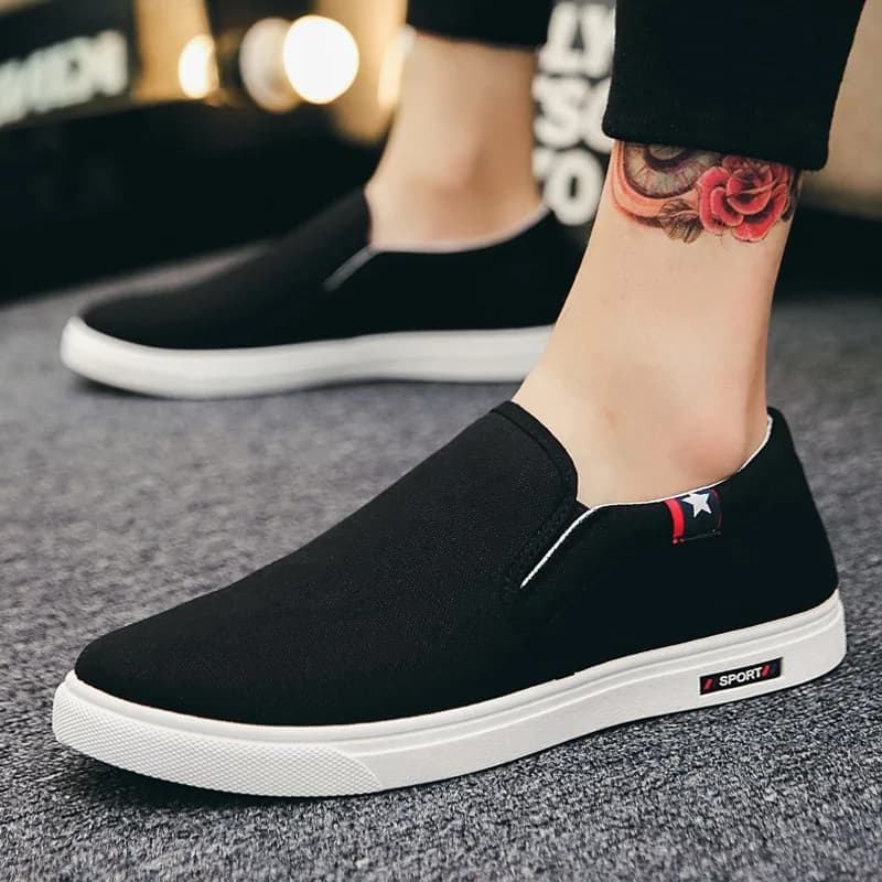 Men's Anti-Odor Anti-Static Shoes Soft Bottom Clean Breathable Dust-Free Electronic Shoes Low Cut Pure Color Canvas Sneakers