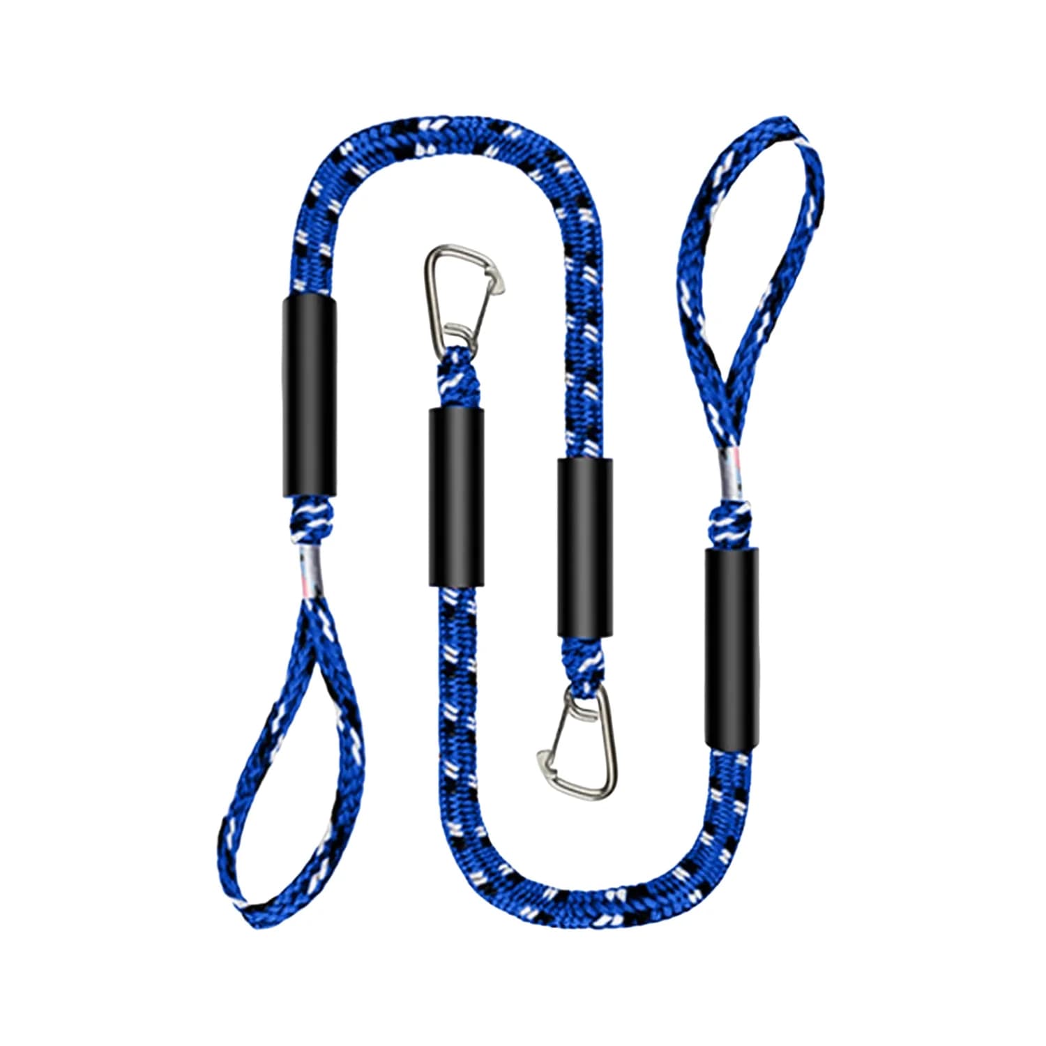 Corda di rimbalzo marina da 4FT Linea di ormeggio elastica con fibbia in metallo M8 Corda di ormeggio per barche Corda da surf elasticizzata Accessori per ormeggio per barche