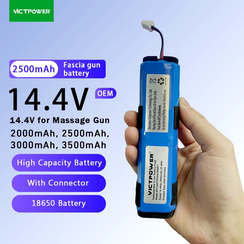 Victpower Universal Fascia Gun Battery Replacement Accessories 10.8V/14.4V/21.6V Are Suitable for Hyperice HypevoltGO2 Batteries