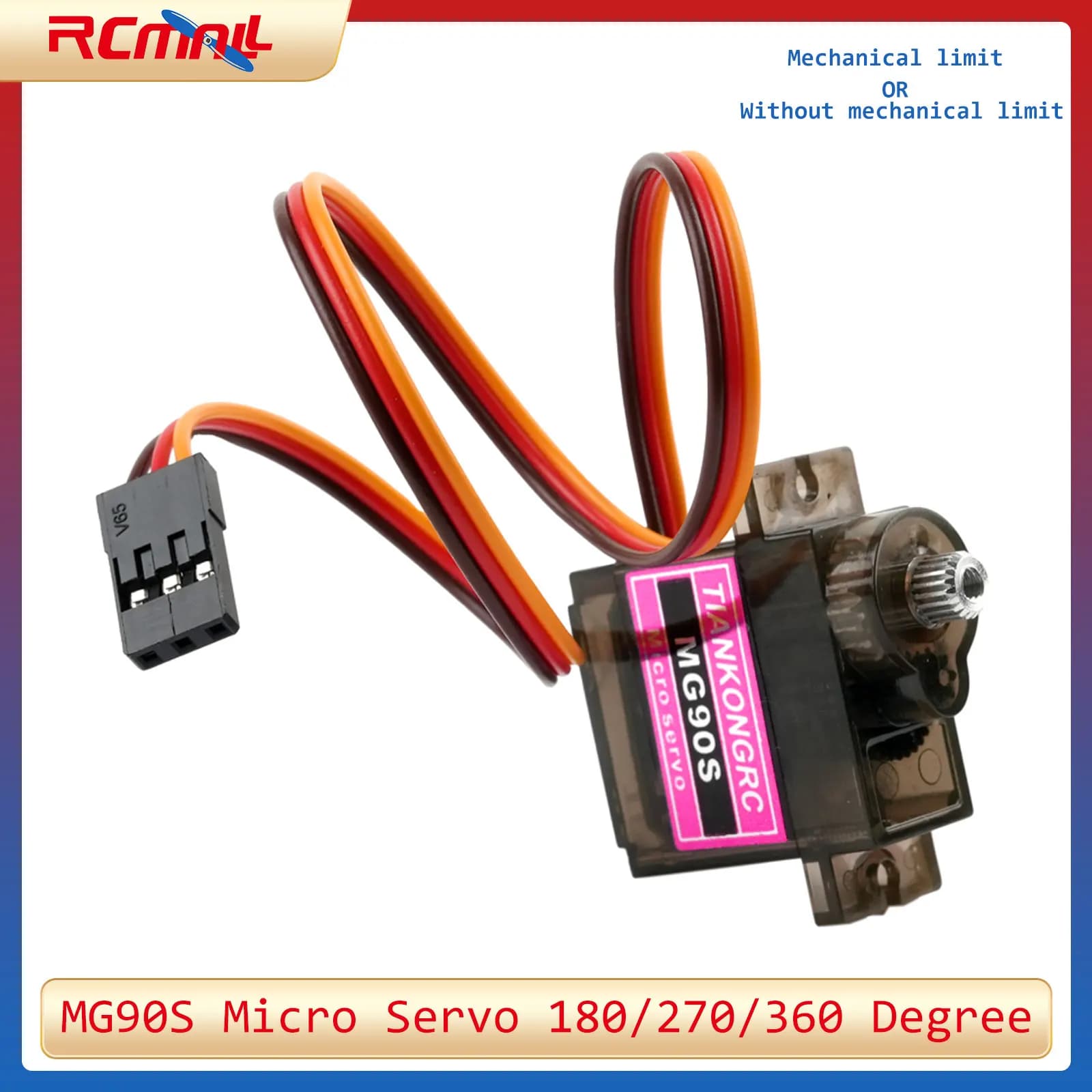 MG90S Micro Servo Metallo/Plastica Gear 9g SG90 Mini Servomotore Migliorato 180/270/360 Gradi per Arduino RC Auto Elicottero Drone