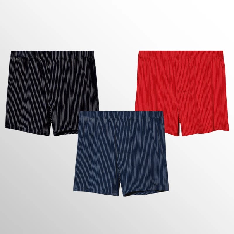 3 pezzi di biancheria intima da uomo, pantaloncini larghi per la casa, slip estivi, pantaloni Arlo in cotone sottile, pantaloni pigiama oversize per la casa a quattro angoli