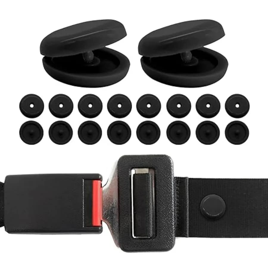 10 Set of Clips Plastic Belt, Universal Scrap System to Lock Safety Belt Buckle, Belt Block Pulsing Kit, Prevention