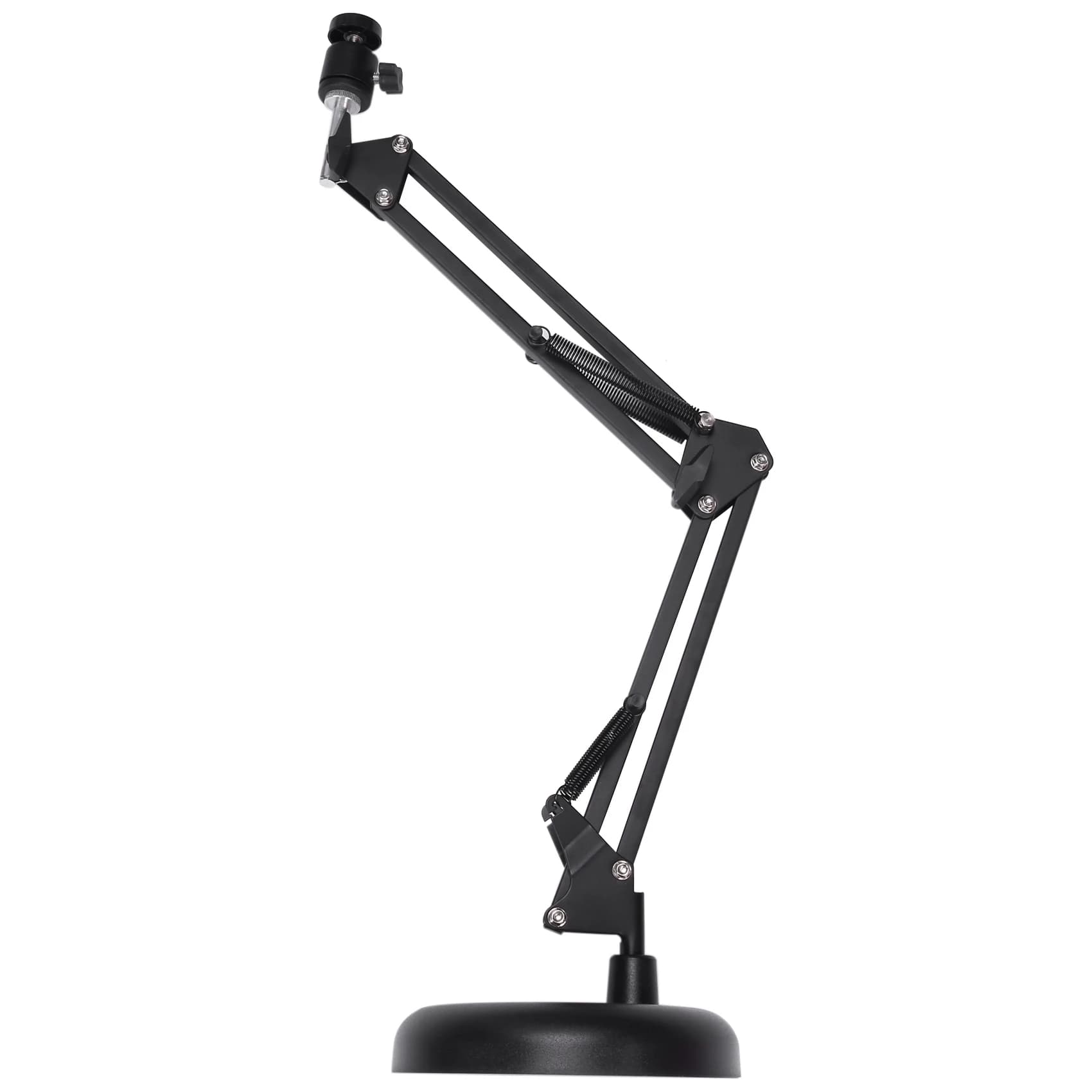 Support for AT12 webcams for table suspension scissors with improved round base, for Logitech webcam