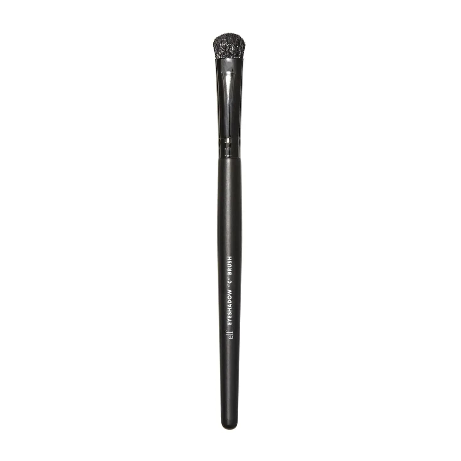 Pennello per ombretto per sfumare e diffondere, pennello curvo per look smoky eye, setole sintetiche vegane