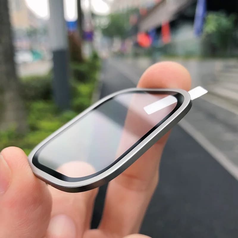 Vetro temperato per Apple Watch Ultra 49mm Cornice in metallo titanio Pellicola antigraffio per accessori proteggi schermo Serie Ultra 3