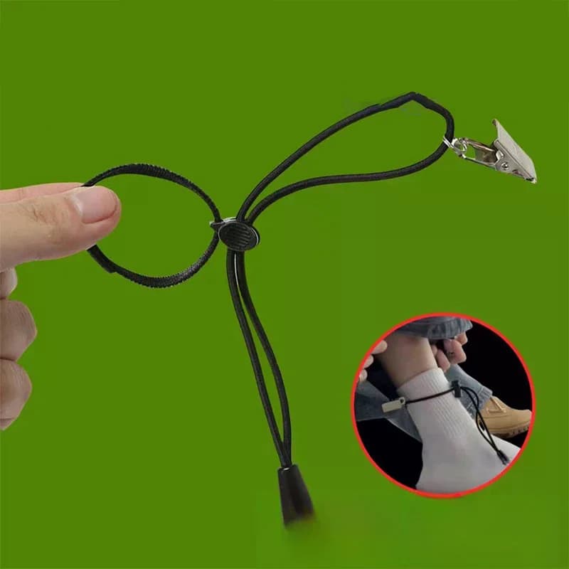 Clip invisibili regolabili per gambe di pantaloni, 10 pezzi, prevengono il trascinamento, clip multiuso per fissaggio sfondo fotografico