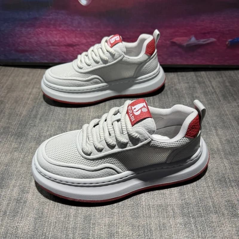 Scarpe da ginnastica vulcanizzate da uomo, scarpe casual con plateau morbido, traspiranti, antiscivolo, per esterni, scarpe sportive da trekking da uomo alla moda, Tenis Masculino