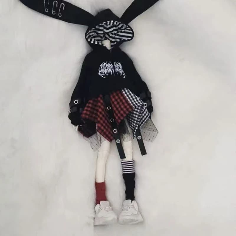 1/6 1/4 Doll's Clothes for 30/45cm Bjd Doll Rabbit Ear Coat, Irregular Skirt, Leg Covers, Socks,dress Up Toys Doll Accessories