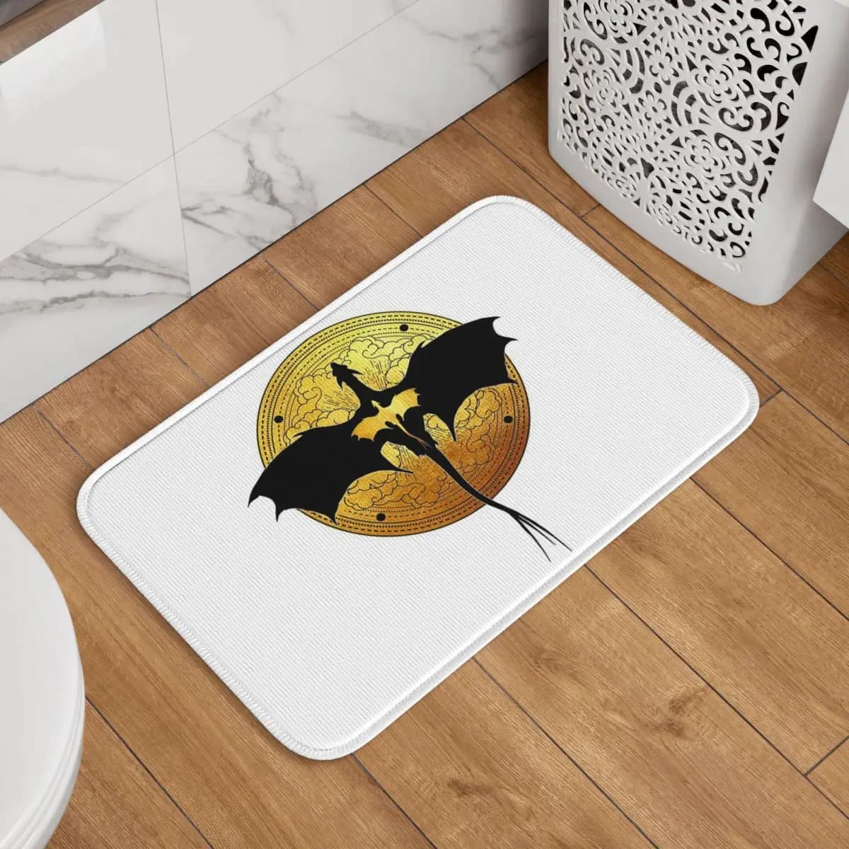 Fourth Wing Dragon Rebecca Yarros Fantasy Bookish Doormat Tappetino antiscivolo per la casa, tappeto per soggiorno