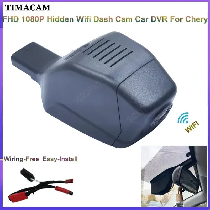 For Chery Tiggo 7 pro 4 pro tiggo 8 7 4 2020 2021 2023 2024 2025 Plug and Play HD 1080P Wifi Dashcam Connect to Rain Sensor