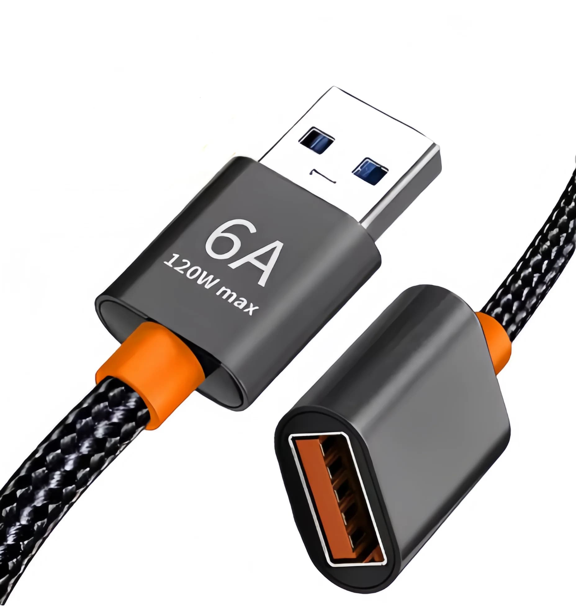 USB 3.0 Extension Cable Male Extension Cable High Speed 6A Transmission Data Cable for Laptop TV Camera