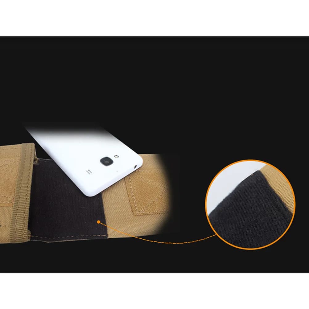 Marsupio Tattico Multifunzione da Esterno, Marsupio Compatto da Corsa da 6 Pollici, Porta Cellulare, per Ciclismo, Caccia, Viaggi, Campeggio
