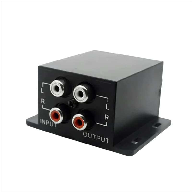 ABAC-Amplificatore audio per auto Manopola di controllo del volume remoto Alimentazione automatica universale per la maggior parte delle auto Livello RCA Bassi
