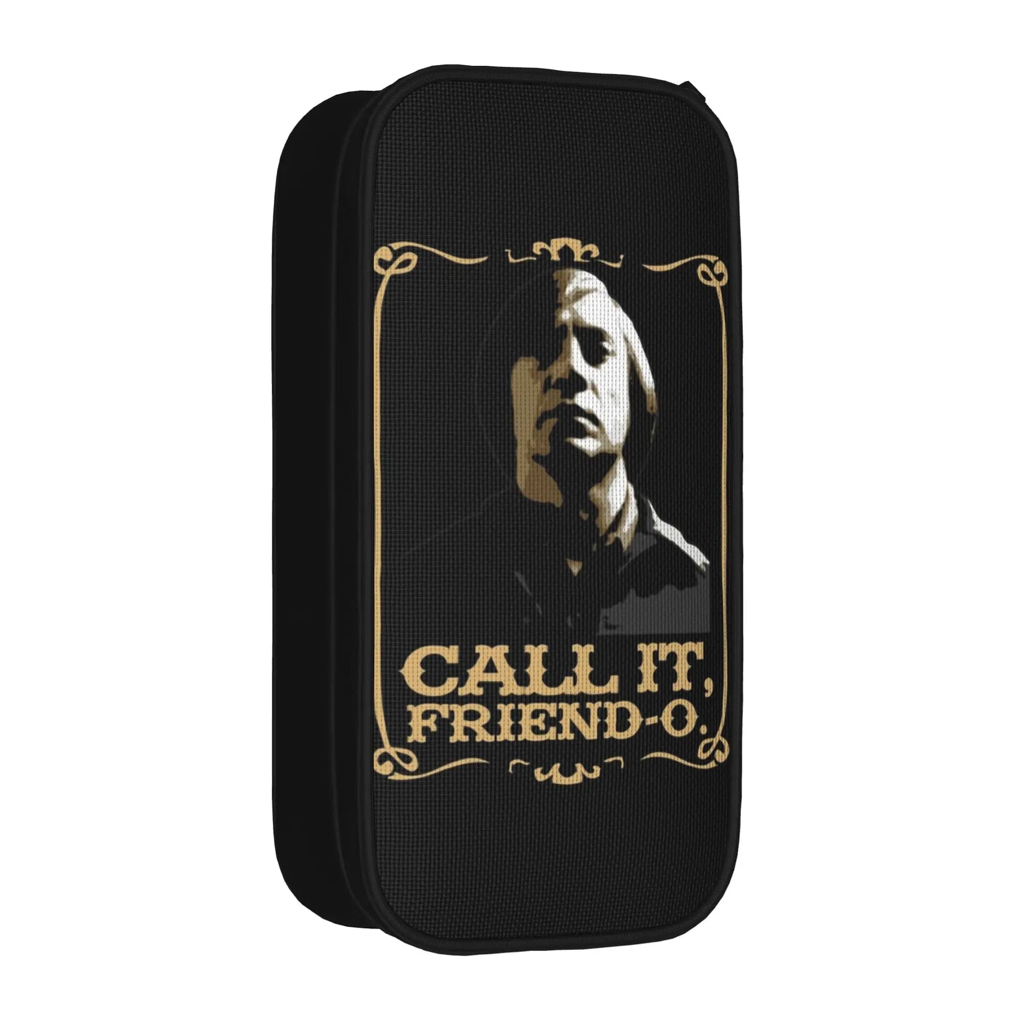 Anton Chigurh Call It Friendo No Country for Old Men Pencil Case Pen Bag for Student Large School Supplies Gift Pencilcases