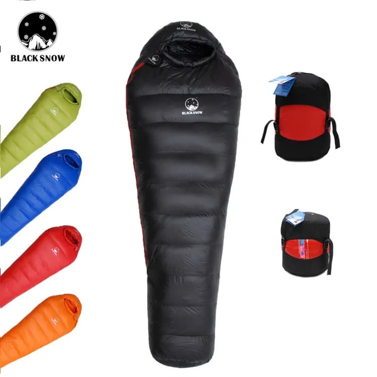 Winter Rectangular Thermal Subzero Backpack Camping Hiking Light Portable Hood for Mummy for Outdoor Sleep