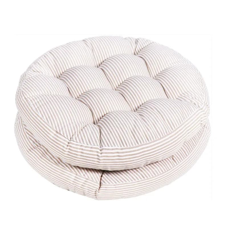 Inyahome Outdoor Round Square Chair Cushion Farmhouse Patio Cushion Premium comodo riempimento spesso pavimento trapuntato imbottiture per sedili in vimini