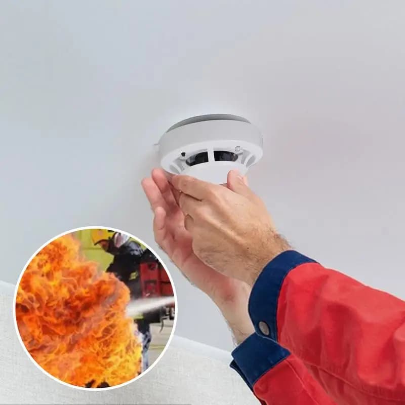 Rilevatore antincendio Piccolo incendio domestico Allarme fumi Rilevatore antincendio fotoelettrico a batteria Fuoco fotoelettrico a batteria