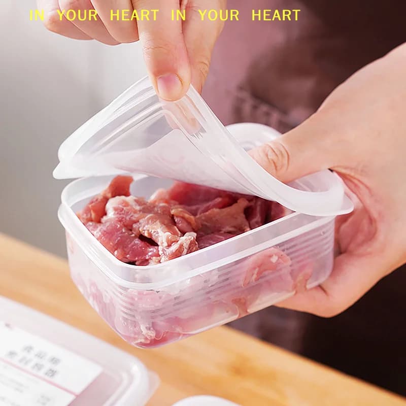 【X】Small Preservation Box Kitchen Accessories Food Container Freezer Meat Storage Box Food Grade Storage Box