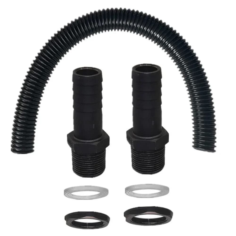 Rondelle per tubi Connettore in serie Kit di prolunga per tubi flessibili Posizione di collegamento per tubi Goni d'acqua Barile di pioggia Attrezzi da giardino per esterni
