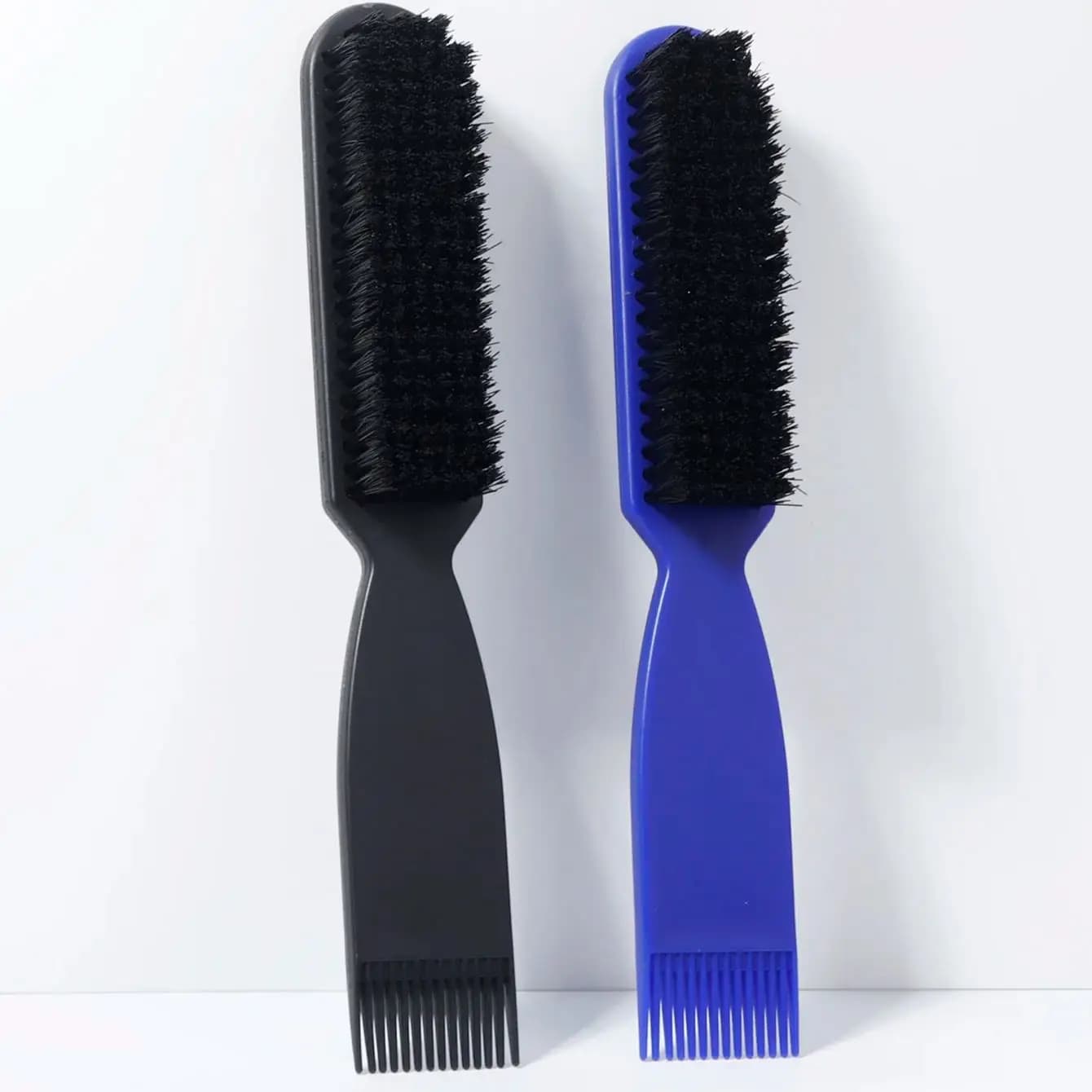 Spazzola da viaggio per la cura della barba da uomo, utilizzata per lisciare i capelli e favorire la crescita, speciale per parrucche in vero capello.