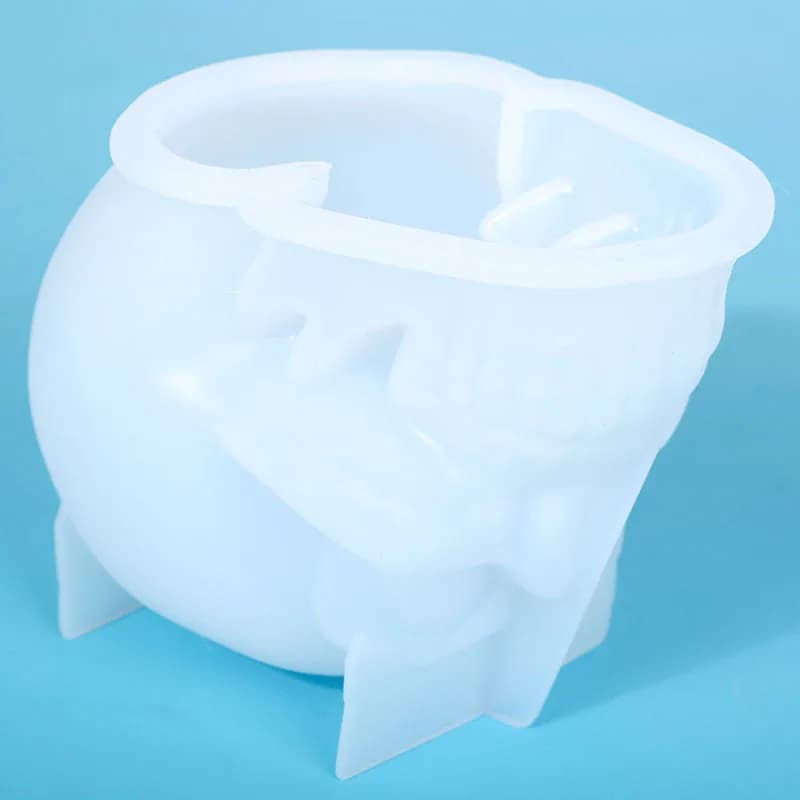 Stampo in silicone per la decorazione di candele con teschio in resina; Stampo per sapone fatto a mano con candela di vendita calda di Amazon.