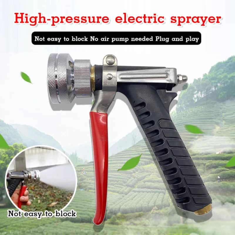 Pistola ad acqua agricola Spruzzatore ad alta pressione Ugello in ottone Tubo Prato Lavaggio auto Spruzzatore Sprinkler Lavaggio auto Ampia gamma di spruzzo Garde