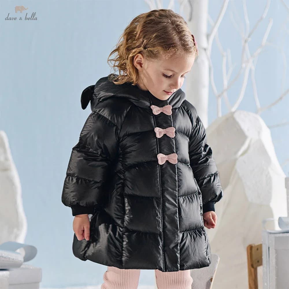 Dave Bella Piumino per ragazze Autunno Inverno Bambini Velluto Addensare Cappotto Piumino d'anatra bianco Capispalla Abbigliamento casual per bambini DB4254792