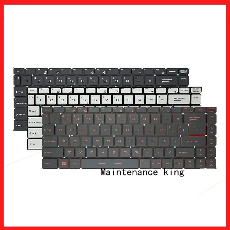 FORNew Tastiera Del Computer Portatile per MSI GS65 GF63 MS-16R1 PS63 P65 GF65 8RC/D 8RF/E MS-16 W1 MS-16W2 MS-16Q1 MS-16Q2 MS-16Q3 MS-16Q4