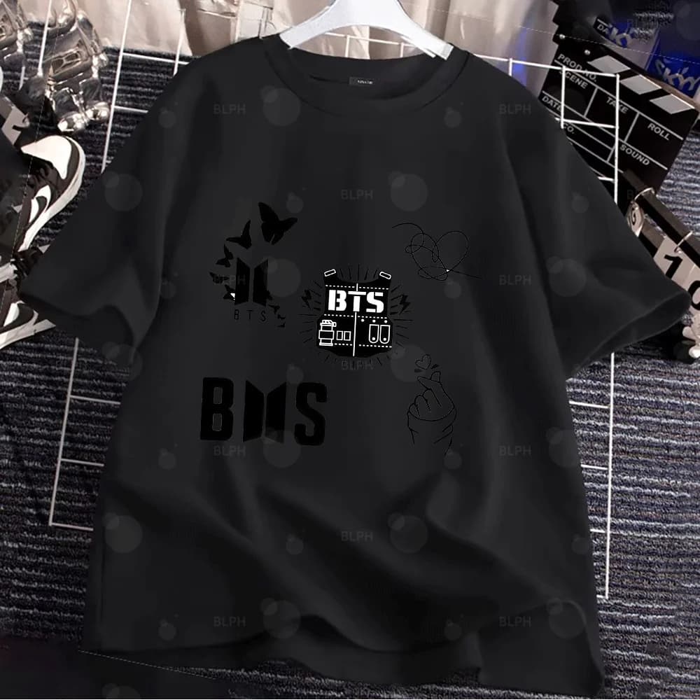 Felpe con Cappuccio Coordinato Famiglia Kpop BTS, Felpe Casual Carine a Maniche Lunghe per Adulti e Bambini, Outfit Genitore-Figlio