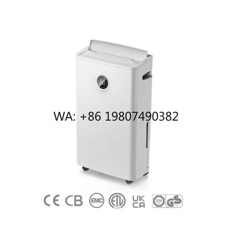 Deumidificatore Domestico da 20L a Basso Rumore e Risparmio Energetico con Funzione di Asciugatura Vestiti, Adatto per Tutta la Casa, Seminterrato, Camera da Letto, Garage