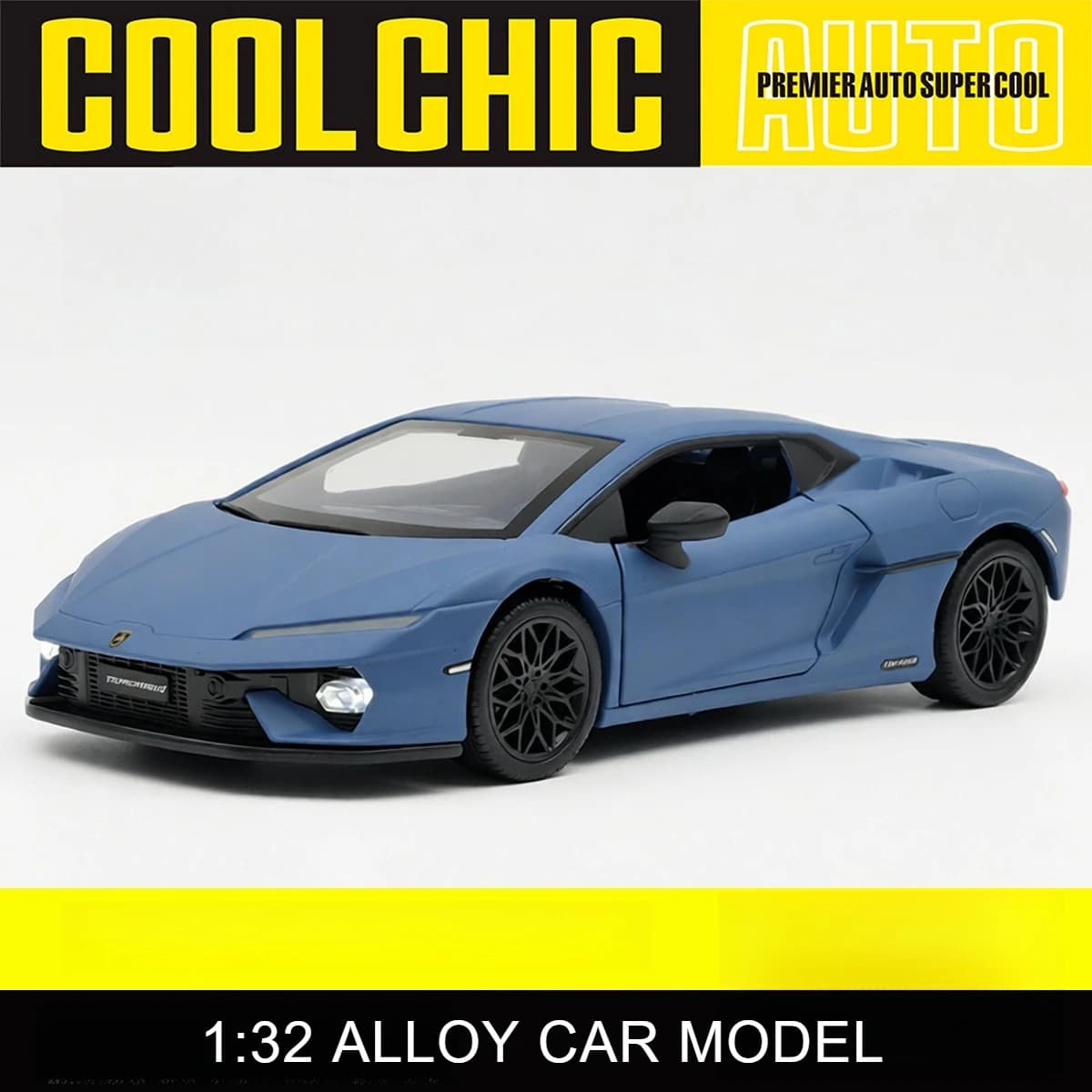 Modellino Auto Sportiva in Lega 1:32 Temerario, Modellino Auto Giocattolo in Metallo Pressofuso, Alta Simulazione, Giocattoli per Bambini, Regalo da Collezione