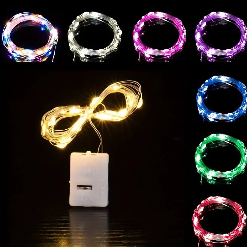 20 Confezioni di Luci LED a Stringa da 3m, Multicolore/Caldo/Rosso/Verde/Blu/Rosa/Viola/Bianco, Lampada Effetto Cielo Stellato per Atmosfera Natalizia