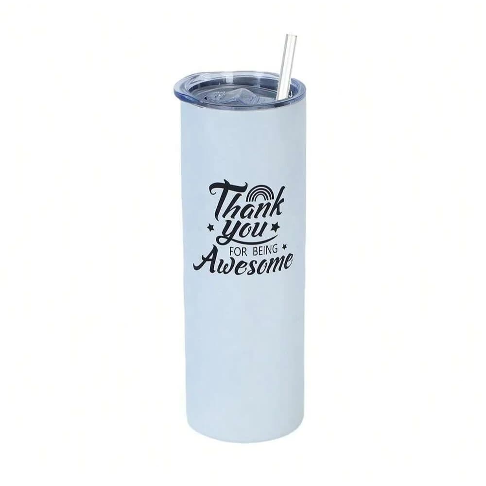 Custom 20oz Stainless Steel Water Bottle Color Logo Pattern Silver Insulated 304 Outdoor Portable Car Straight