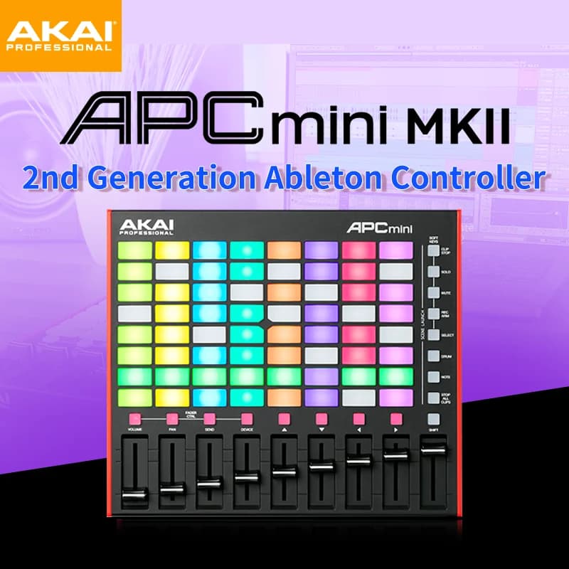 Tastiera MIDI AKAI APC MINI MK2, Controller VJ, Drum Pad, Musica Elettronica DJ