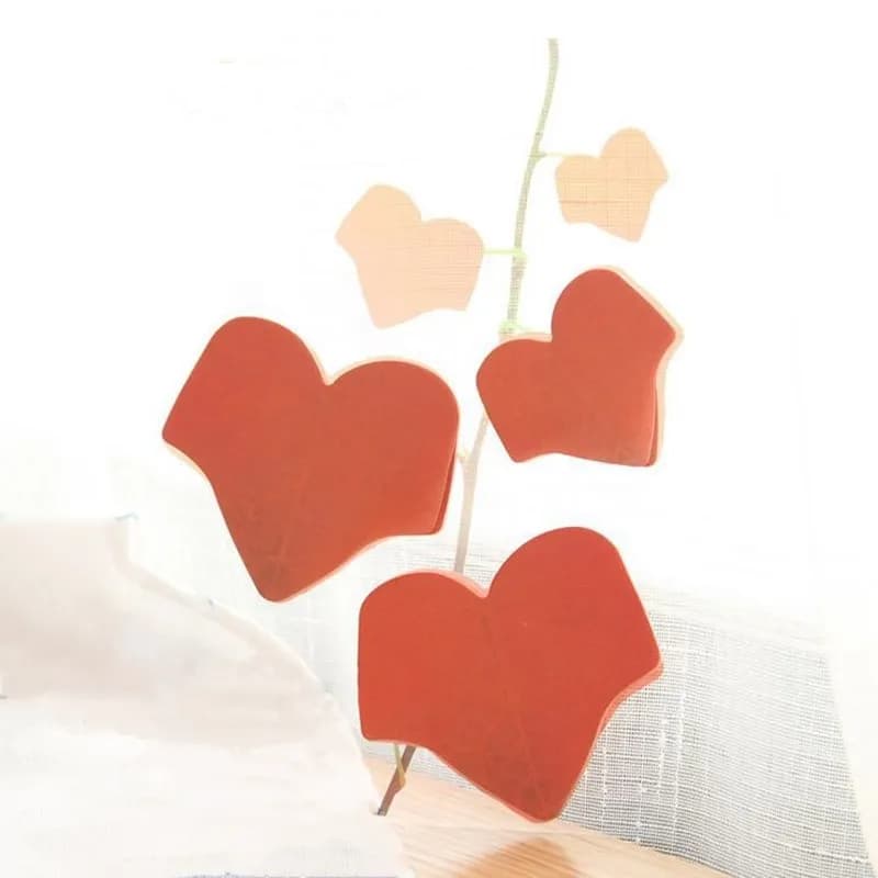 1 pezzo di foglietti adesivi creativi con foglie carine, materiale scolastico per ufficio, decorazione per diario di carta fai da te, adesivo autoadesivo per studenti