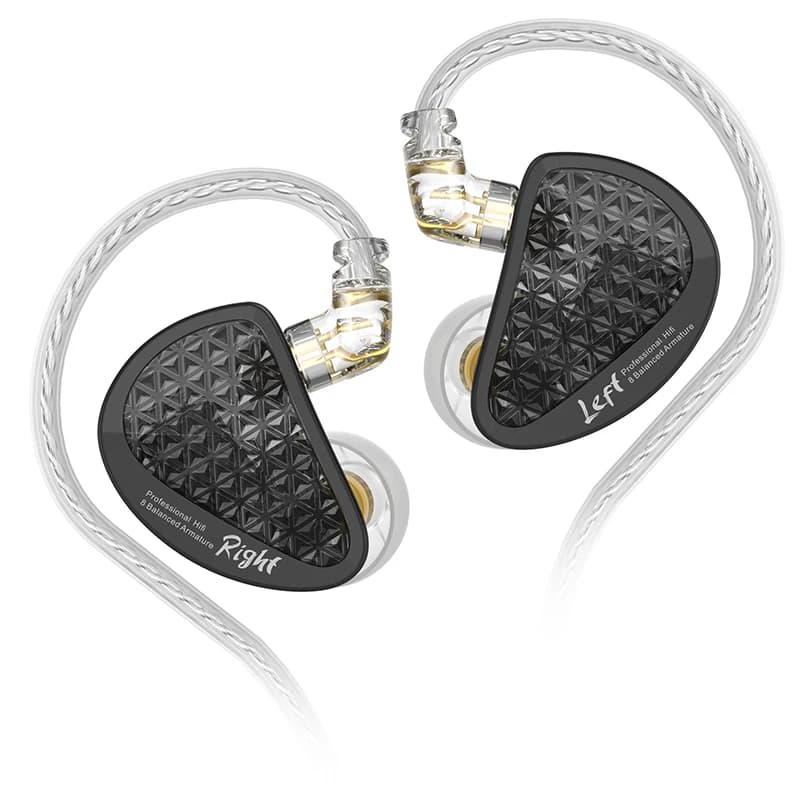 KZ AS16 Pro In-Ear 16BA Balanced Armature HIFI Bass Monitor earphones with noise cancellation sports headphones