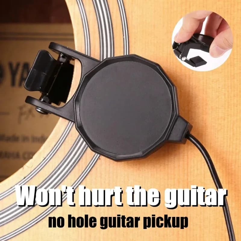 Lunghezza 3M Jack audio Clip on Pickup per chitarra acustica\mandolino\Bouzouki\Violino\Banjo\Ukulele Pickup audio Trasduttore Chitarre