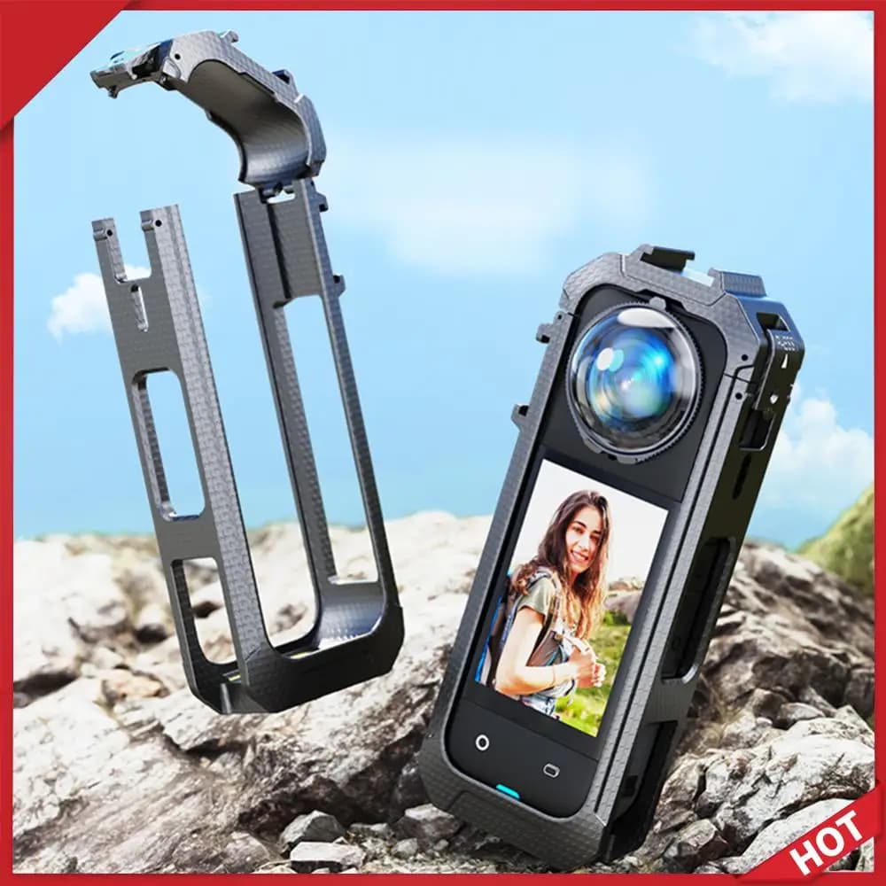 PC Protective Frame with Quick Hook Magnetic Interface, Insta360 X5 Action Camera Expansion Support, Camera Accessories